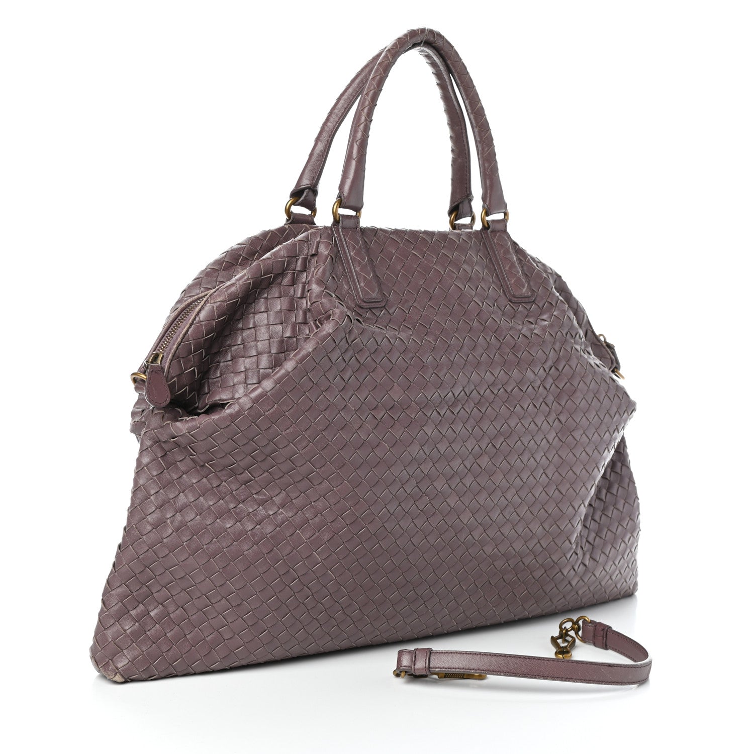Bottega Veneta Nappa Intrecciato Maxi Convertible Tote Violet 5 of 9