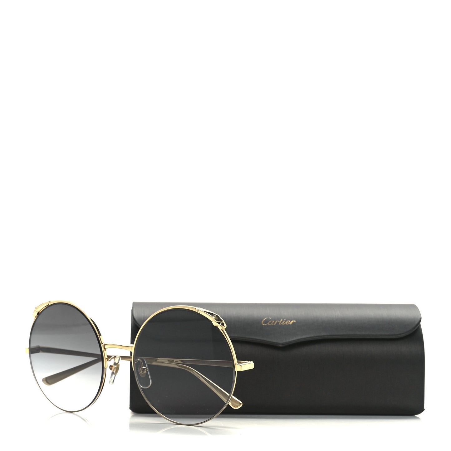 Panthere De Cartier Round Sunglasses CT0149S Gold
