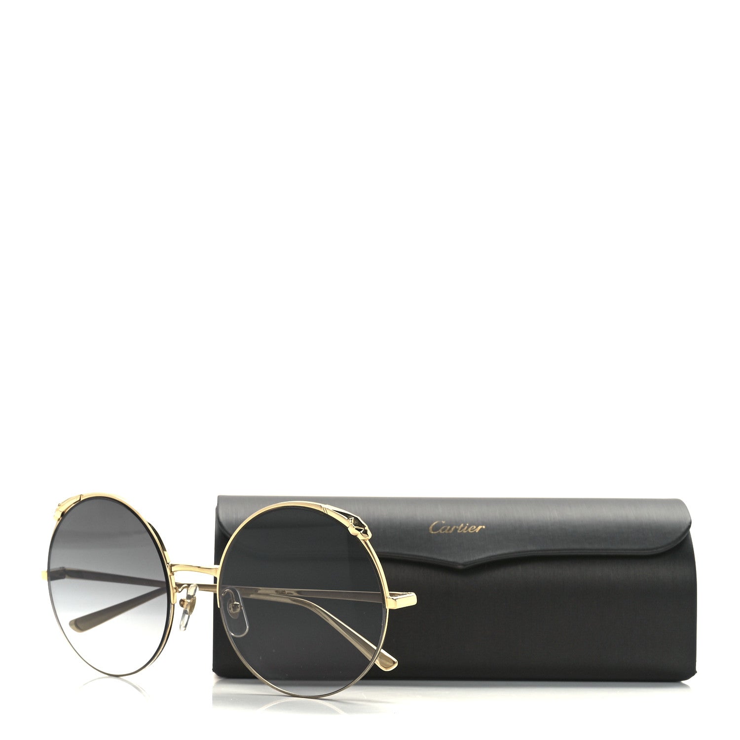 Cartier Panthere De Cartier Round Sunglasses CT0149S Gold 8 of 8