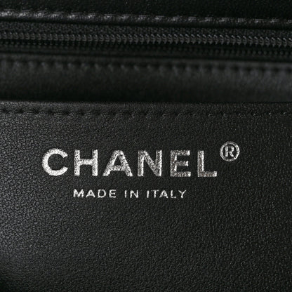 Chanel Lambskin Quilted Mini Top Handle Rectangular Flap So Black 6 of 10