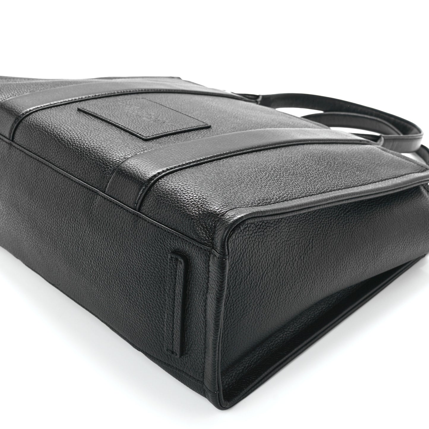 Grained Calfskin Large The Tote Bag Black