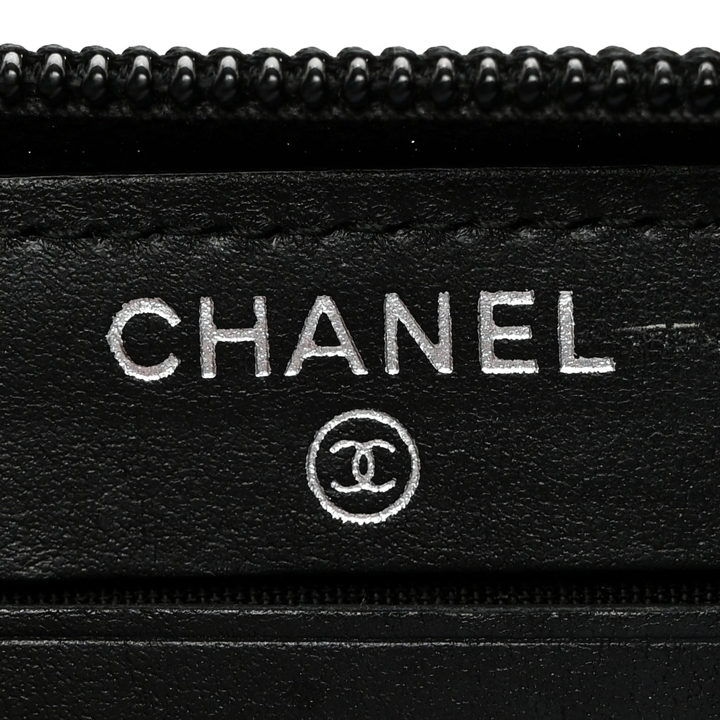 Caviar Quilted Small Boy Zip Around Wallet Black