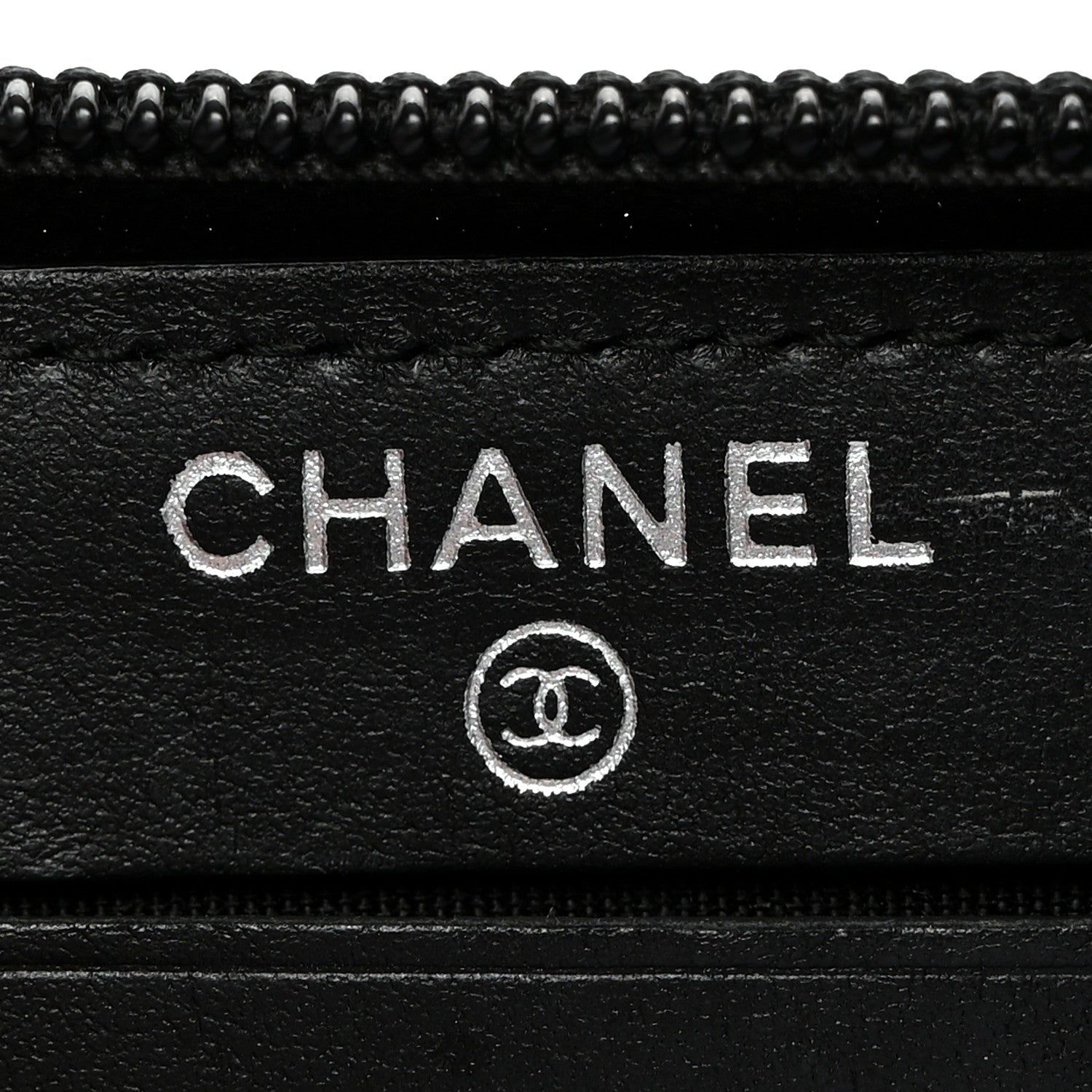 Chanel Caviar Quilted Small Boy Zip Around Wallet Black 6 of 10