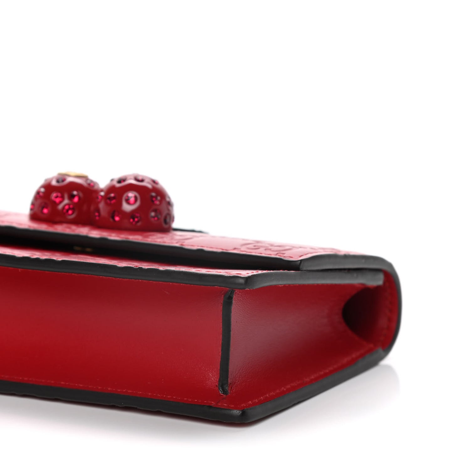 Guccissima Mini Cherry Chain Bag Hibiscus Red