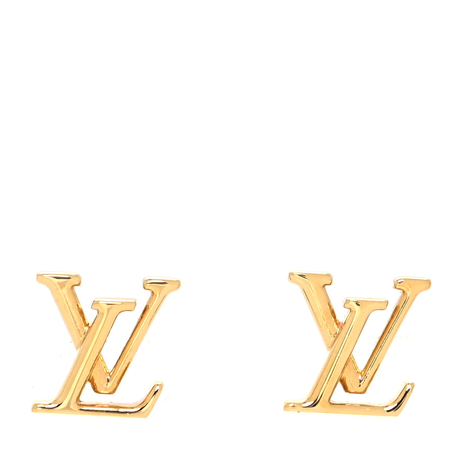 Metal LV Iconic Earrings Gold