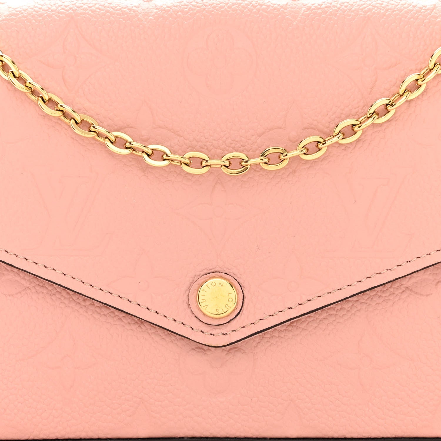 Louis Vuitton Empreinte Pochette Felicie Chain Wallet Rose Poudre 11 of 14