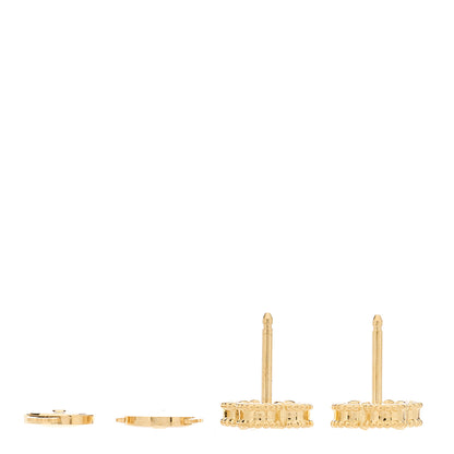 Van Cleef & Arpels 18K Yellow Gold Mother of Pearl Sweet Alhambra Earrings 3 of 5