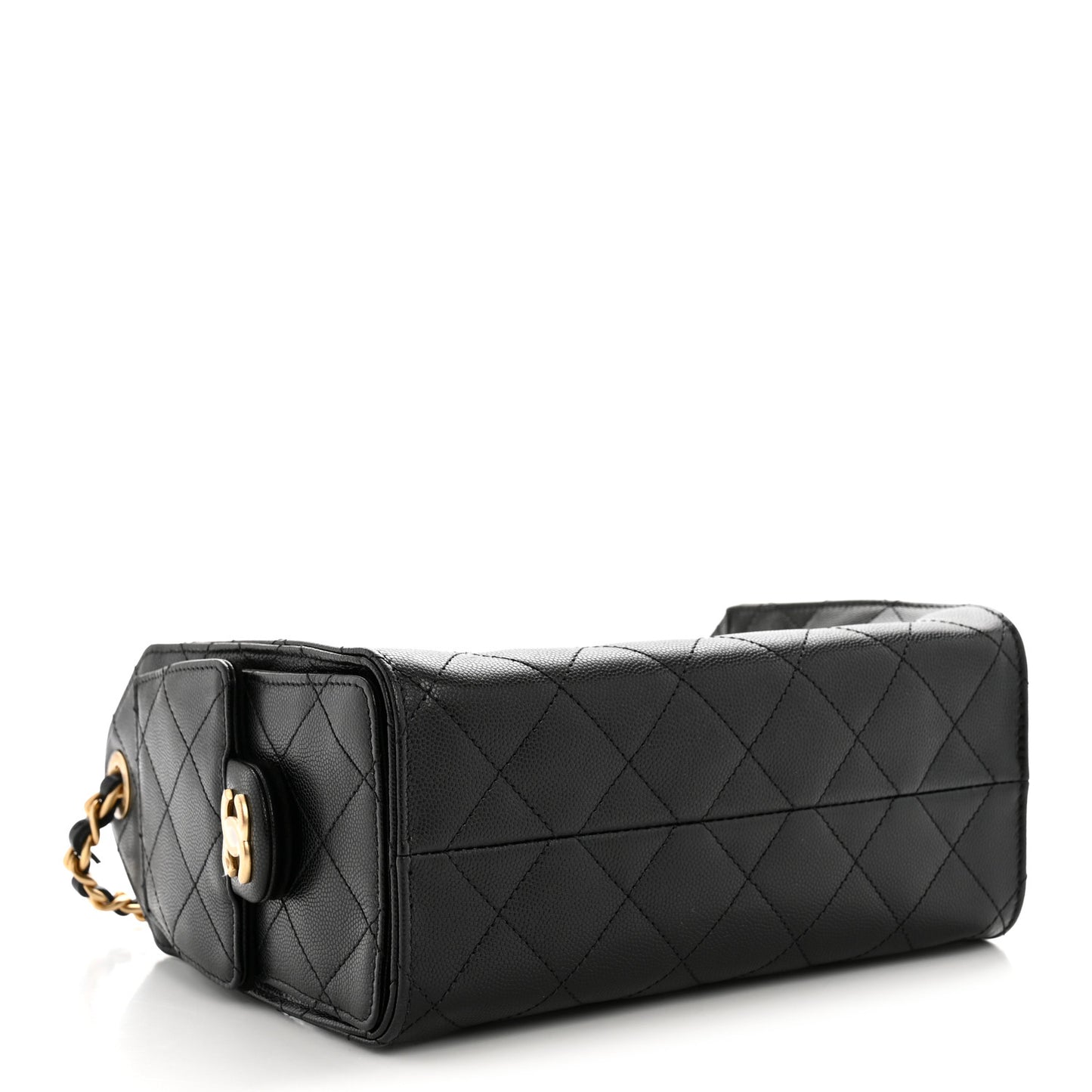 Caviar Quilted Mini Chanel 25 Handbag Black