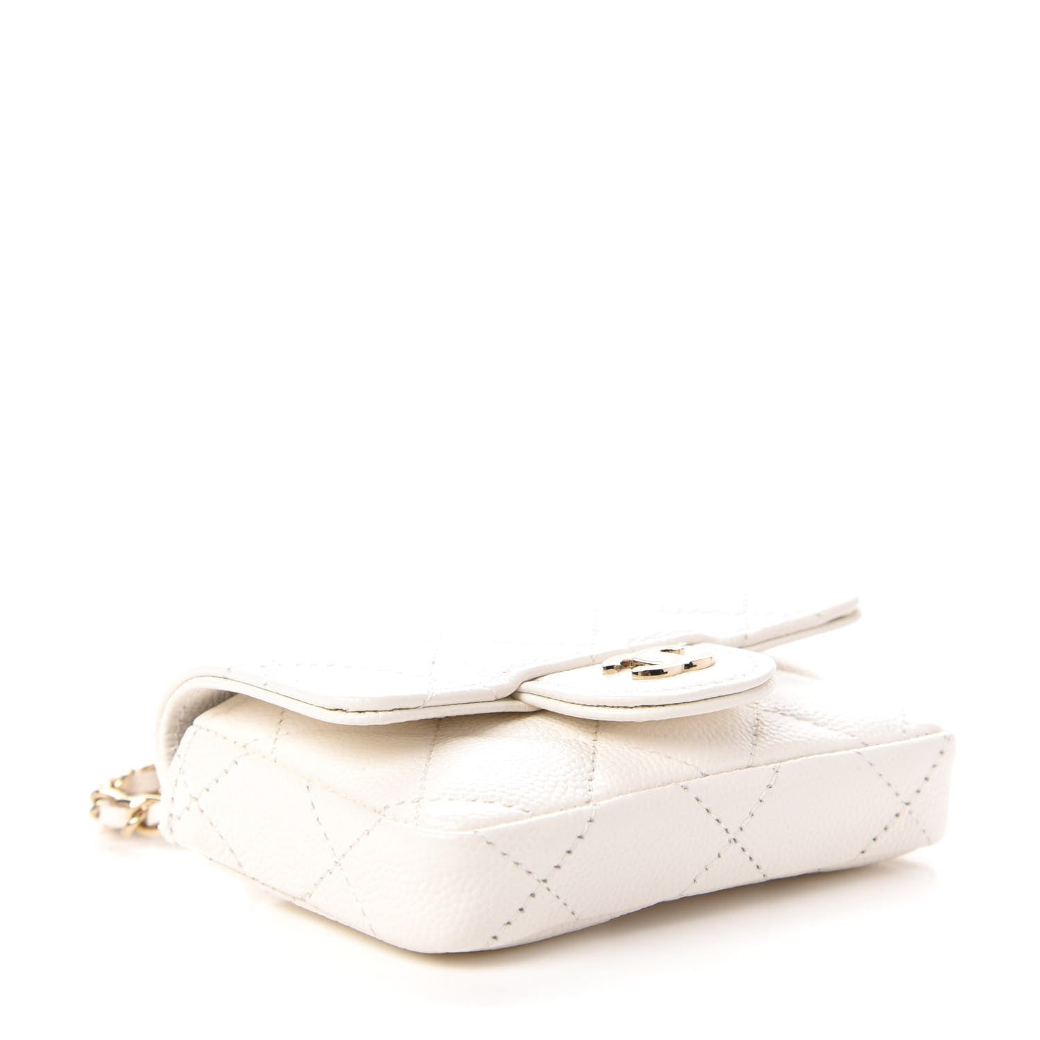 Chanel Caviar Quilted Belt Bag White 4 of 11