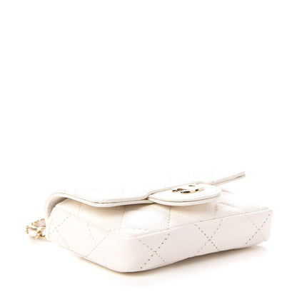 Chanel Caviar Quilted Belt Bag White 4 of 11