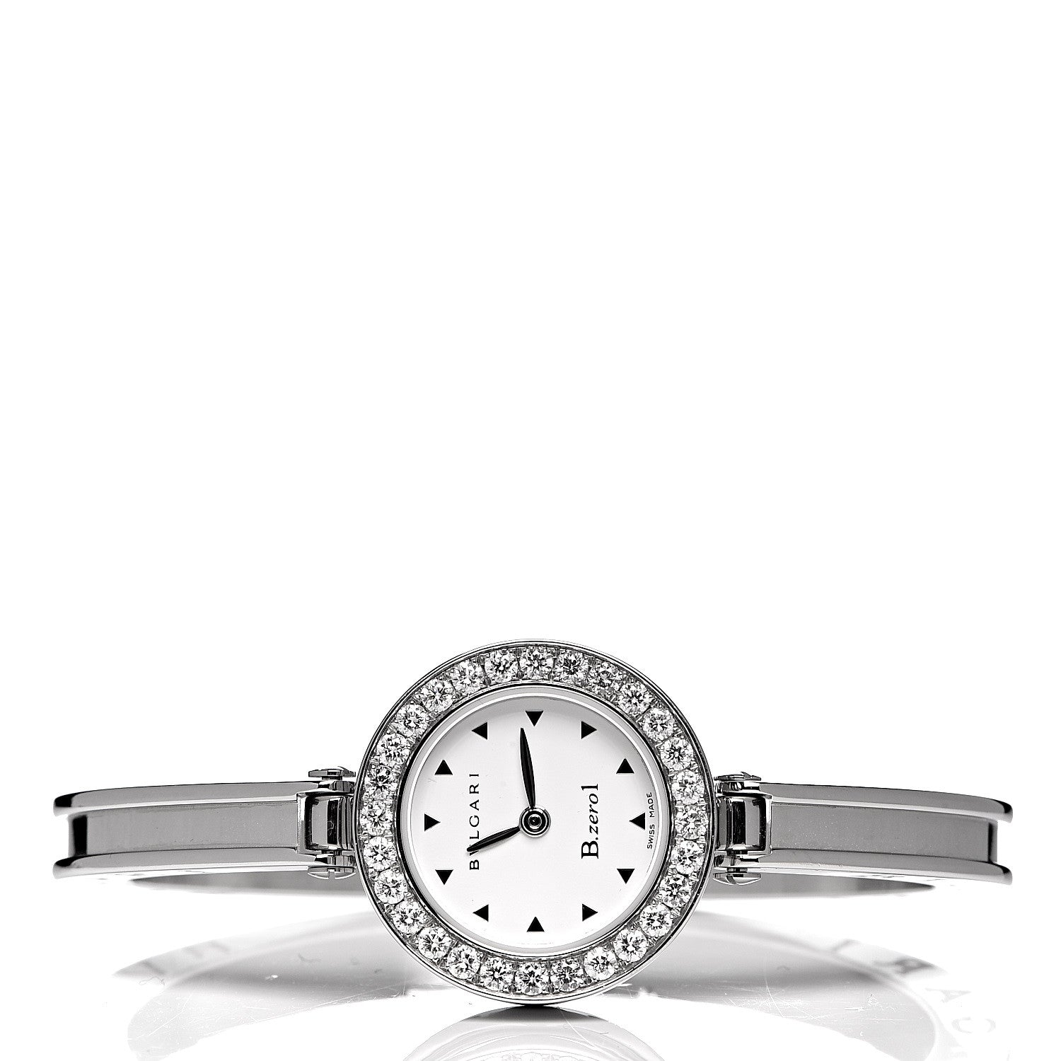 Bulgari BVLGARI Stainless Steel Diamond Bezel 22mm B.Zero1 Quartz Watch 3 of 6