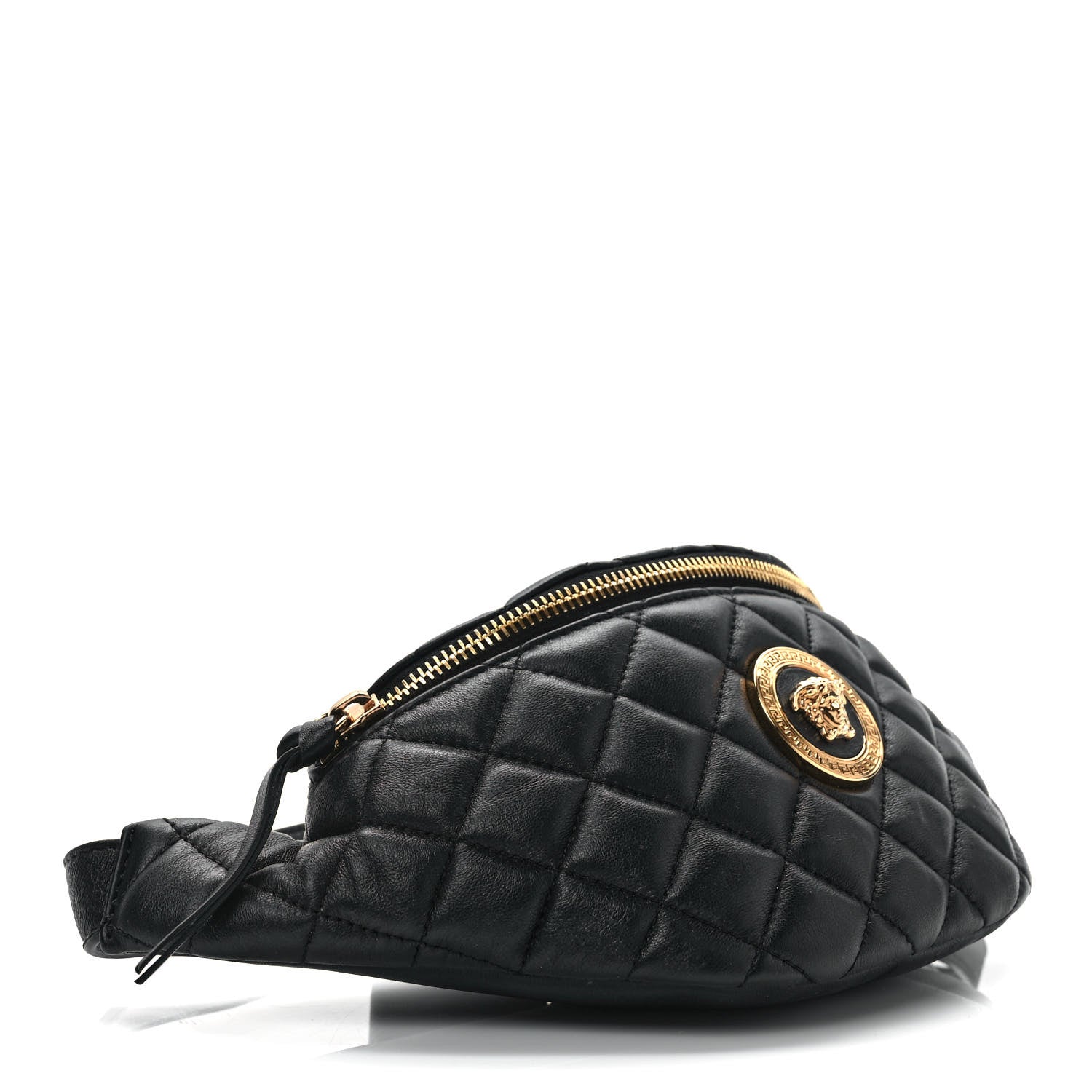 Versace Nappa Quilted Medusa Belt Bag Black 4 of 8