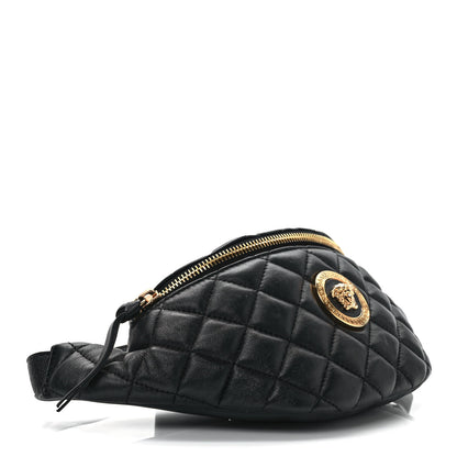 Versace Nappa Quilted Medusa Belt Bag Black 4 of 8