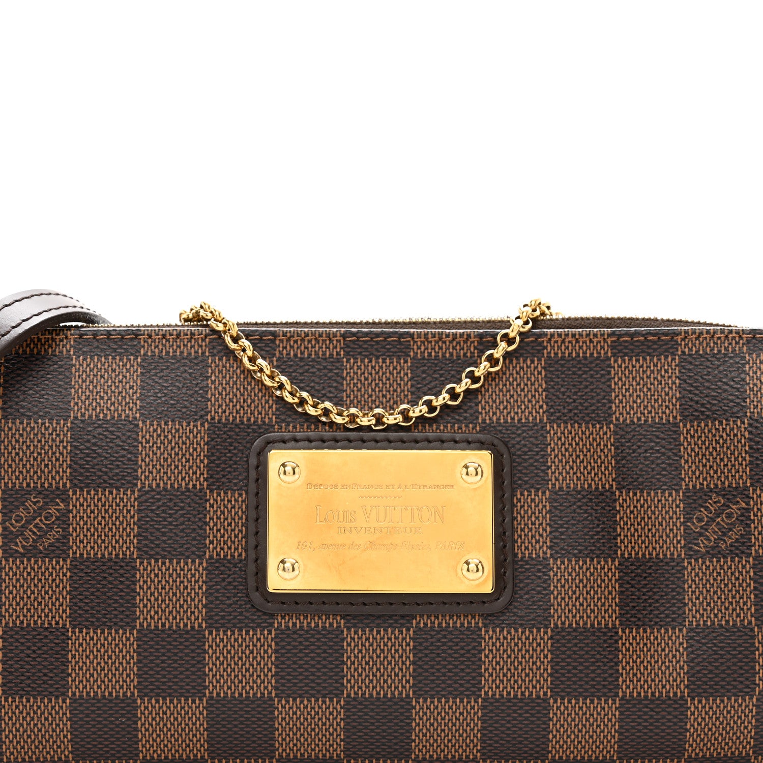Louis Vuitton Damier Ebene Eva Clutch 5 of 10