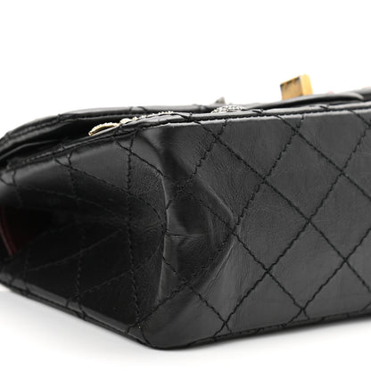 Chanel Aged Calfskin Lucky Charms 2.55 Reissue 224 Flap Black 9 of 12
