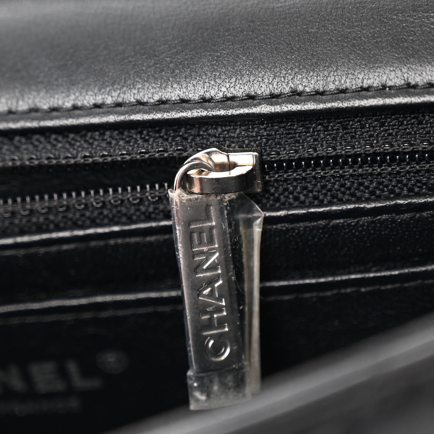 Lambskin Quilted Mini Rectangular Flap Black