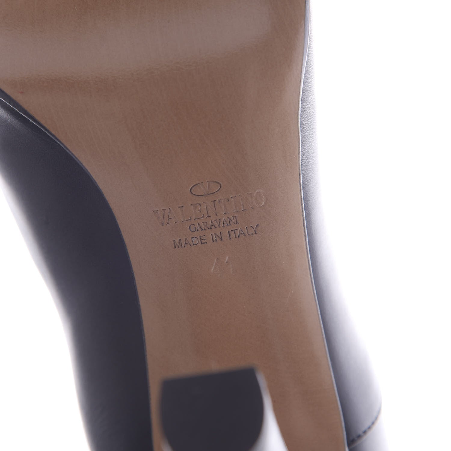 Valentino Garavani Calfskin Rebelle Front Zip Boots 41 Black 6 of 9