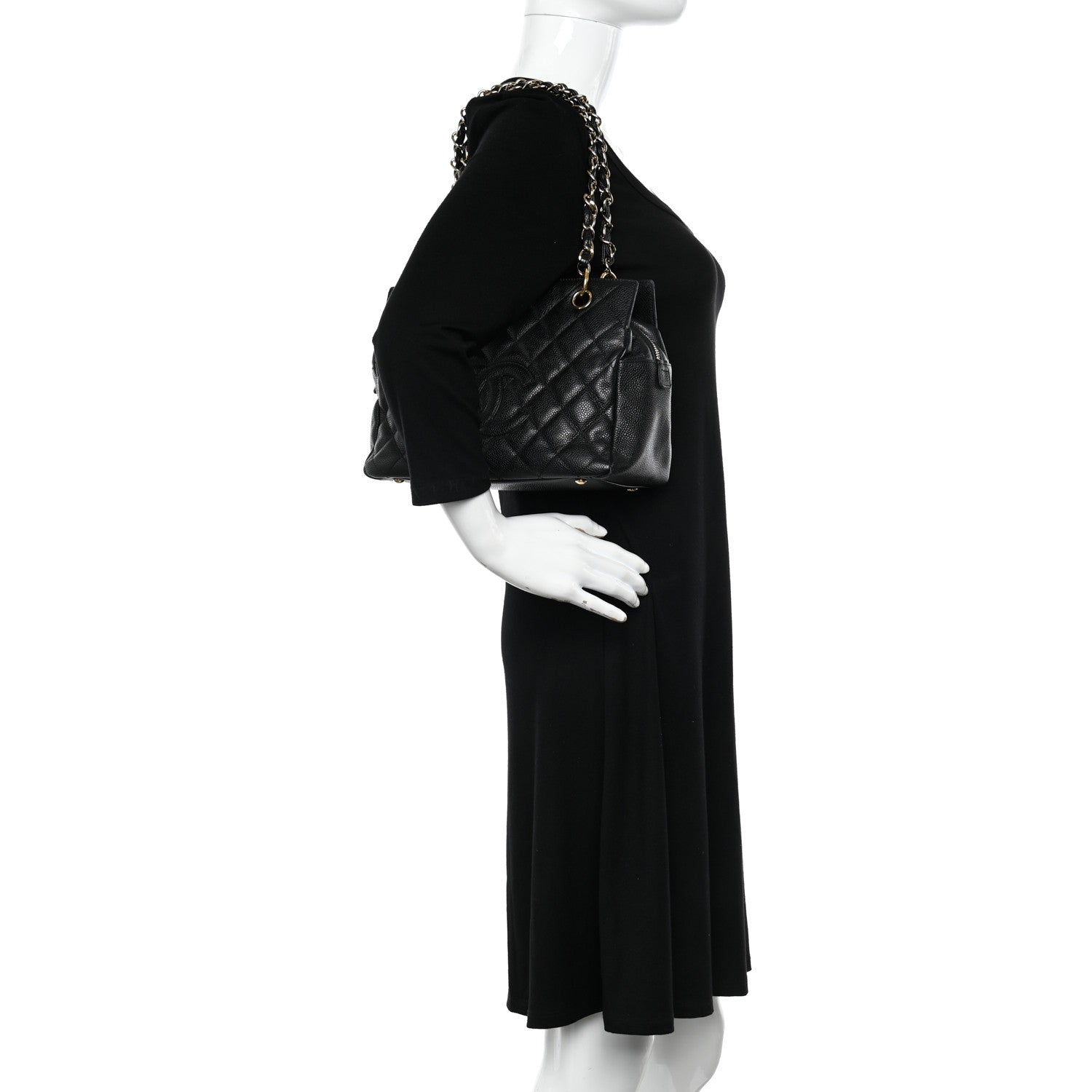 Chanel Caviar Quilted Petit Timeless Tote PTT Black 2 of 12