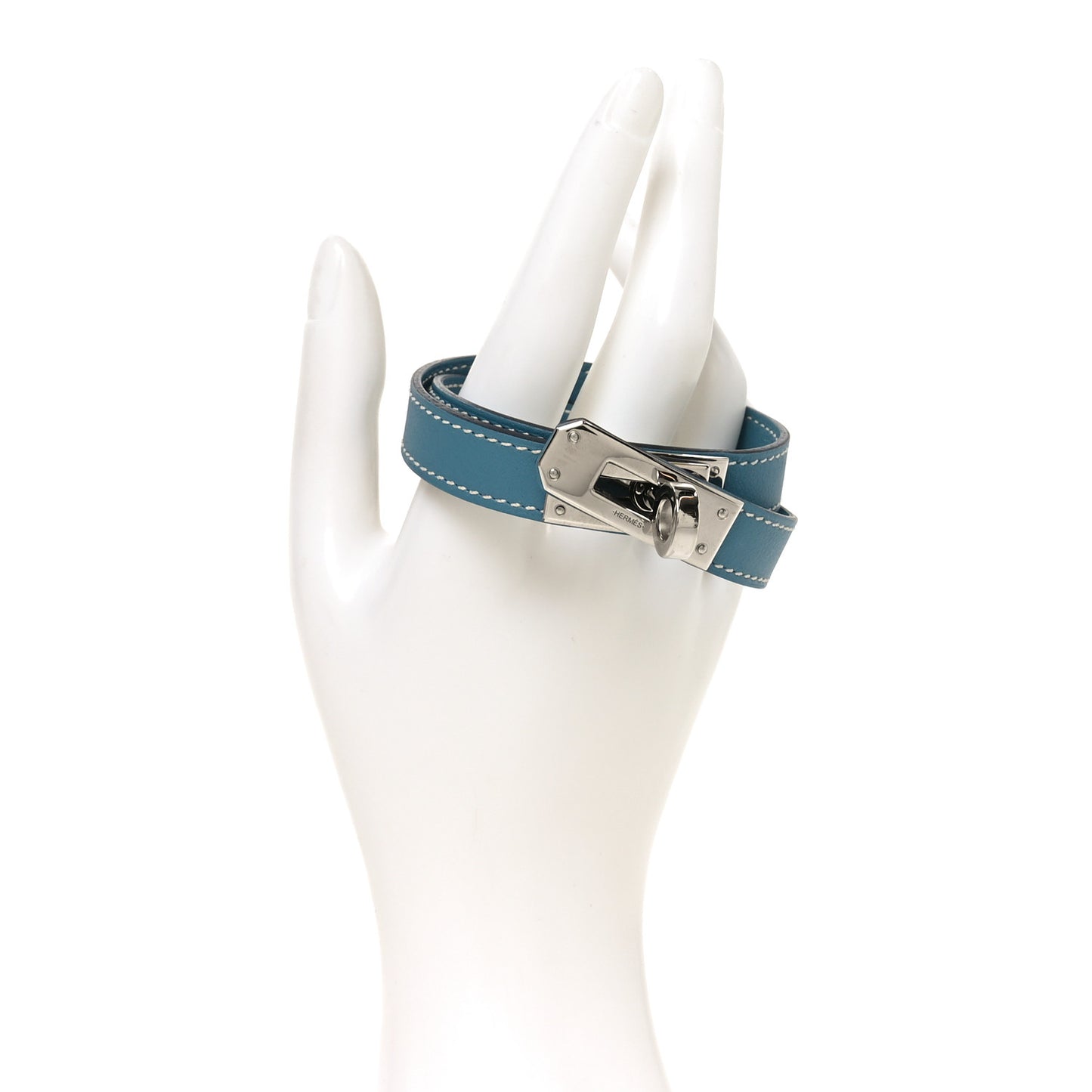 Swift Kelly Double Tour Bracelet T5 Bleu Jean