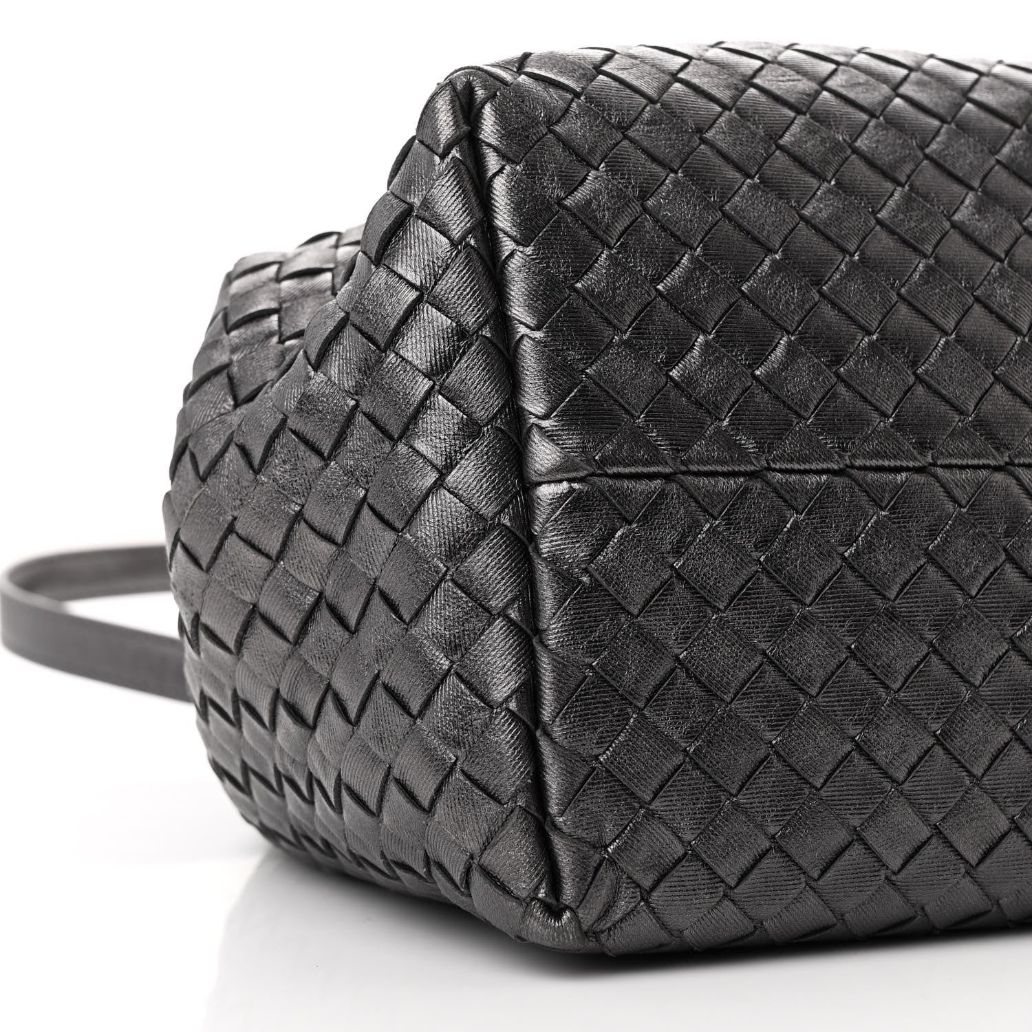 Bottega Veneta Metallic Nappa Intrecciato Small Cesta Tote Steel 9 of 12