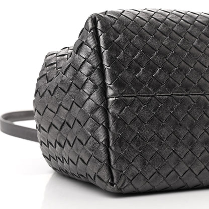Bottega Veneta Metallic Nappa Intrecciato Small Cesta Tote Steel 9 of 12