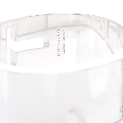 Tiffany Sterling Silver T Cutout Cuff Bracelet 4 of 5