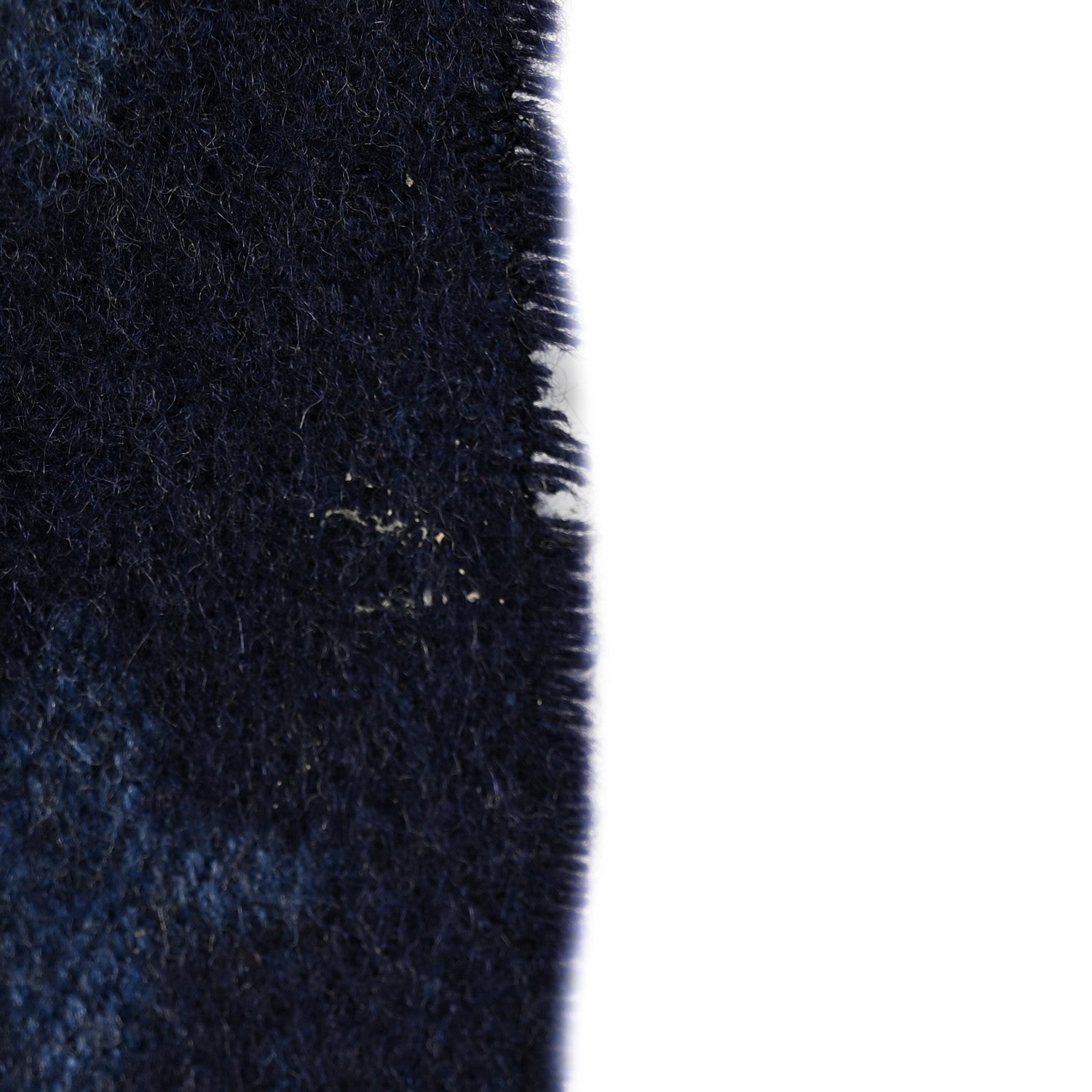 Louis Vuitton Cashmere Wool Monogram Scarf Navy 6 of 6
