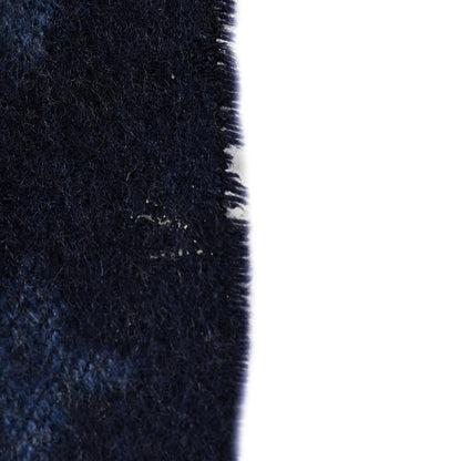 Louis Vuitton Cashmere Wool Monogram Scarf Navy 6 of 6