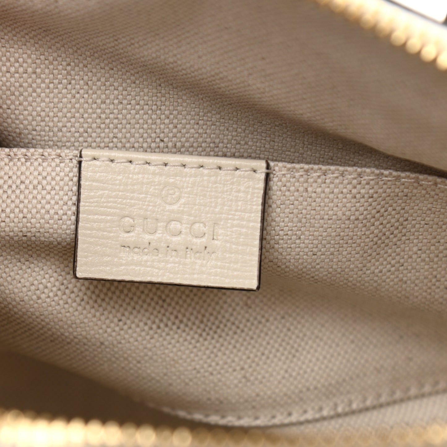 GG Supreme Monogram Azalea Calfskin Mini Horsebit 1955 Top Handle Bag Beige Ebony Mystic White