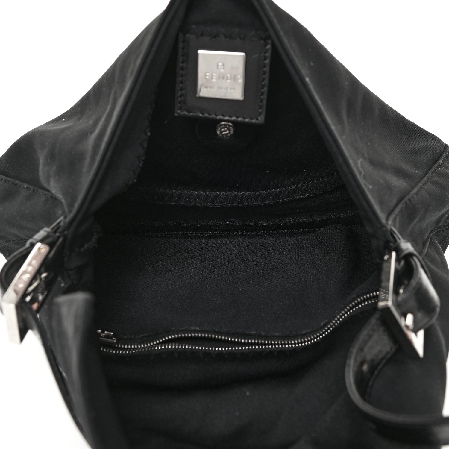Fendi Nylon Baguette Bag Black 4 of 14