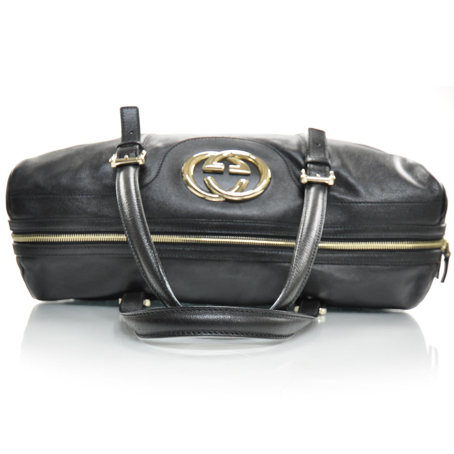 Gucci Leather Britt Boston Black 6 of 10
