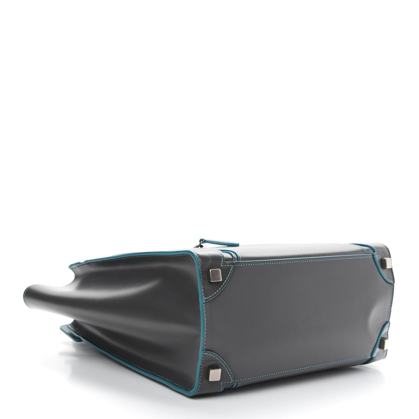 Satin Debossed Calfskin Micro Luggage Anthracite