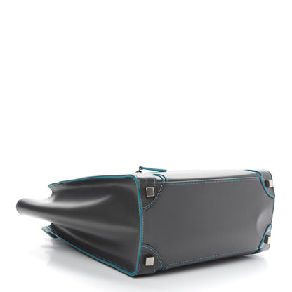Celine Satin Debossed Calfskin Micro Luggage Anthracite 4 of 8