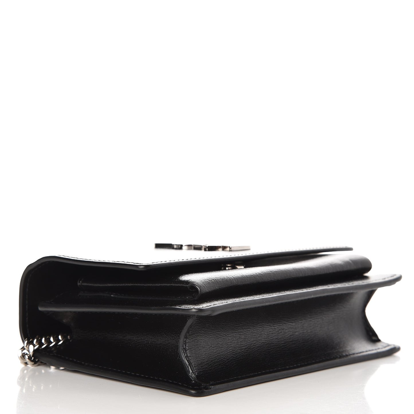 Calfskin Monogram Sunset Chain Wallet Black