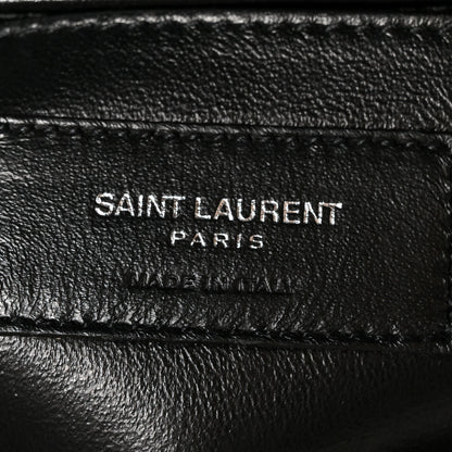 Saint Laurent Calfskin Y Quilted Monogram Small Loulou Crossbody Bag Black 7 of 11