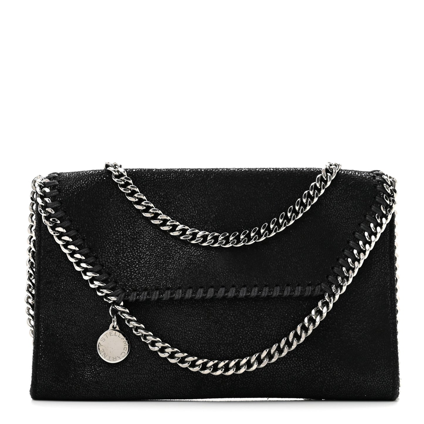 Shaggy Deer Mini Falabella Crossbody Bag Black