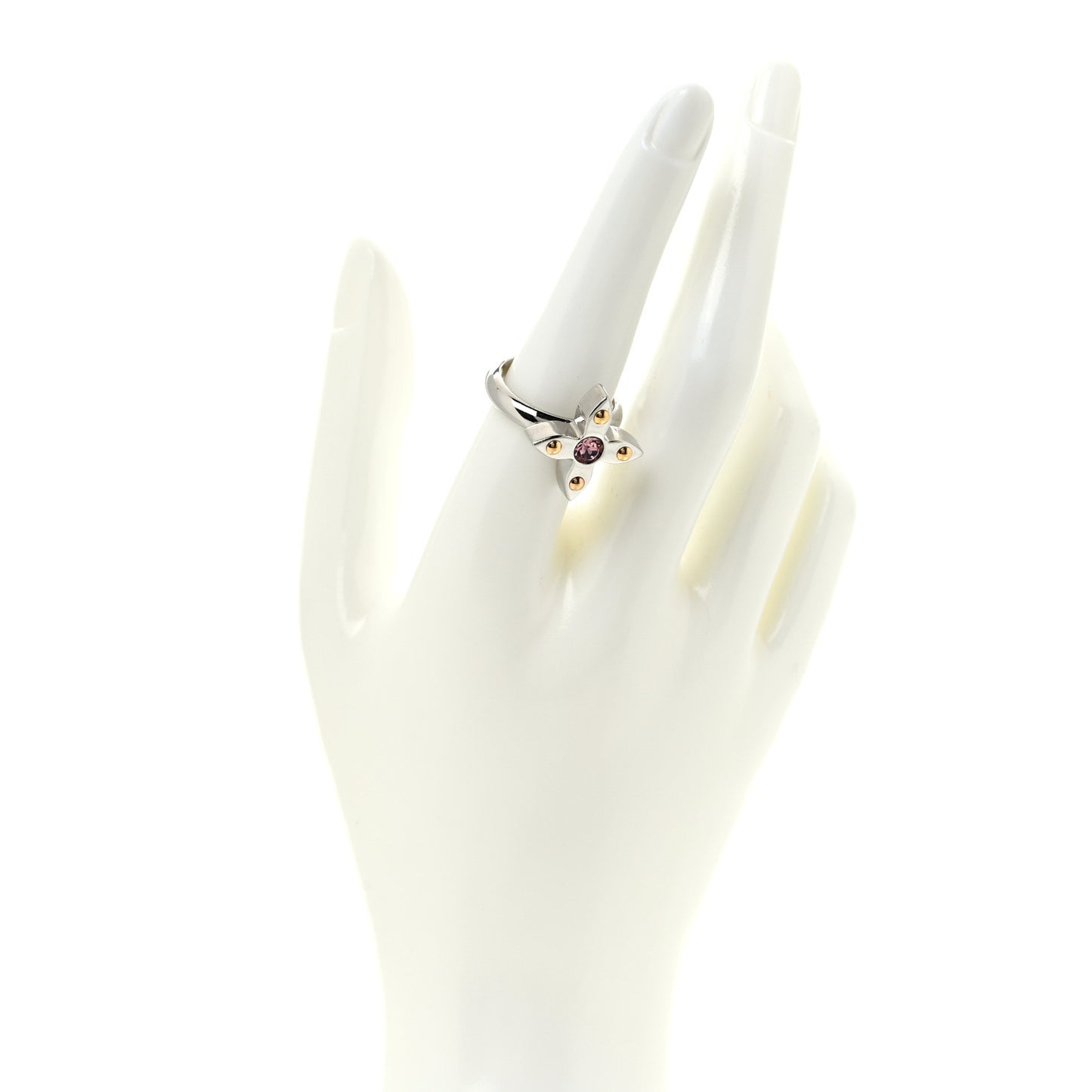 Metal Crystal Love Letters Timeless Ring L 56 7.5