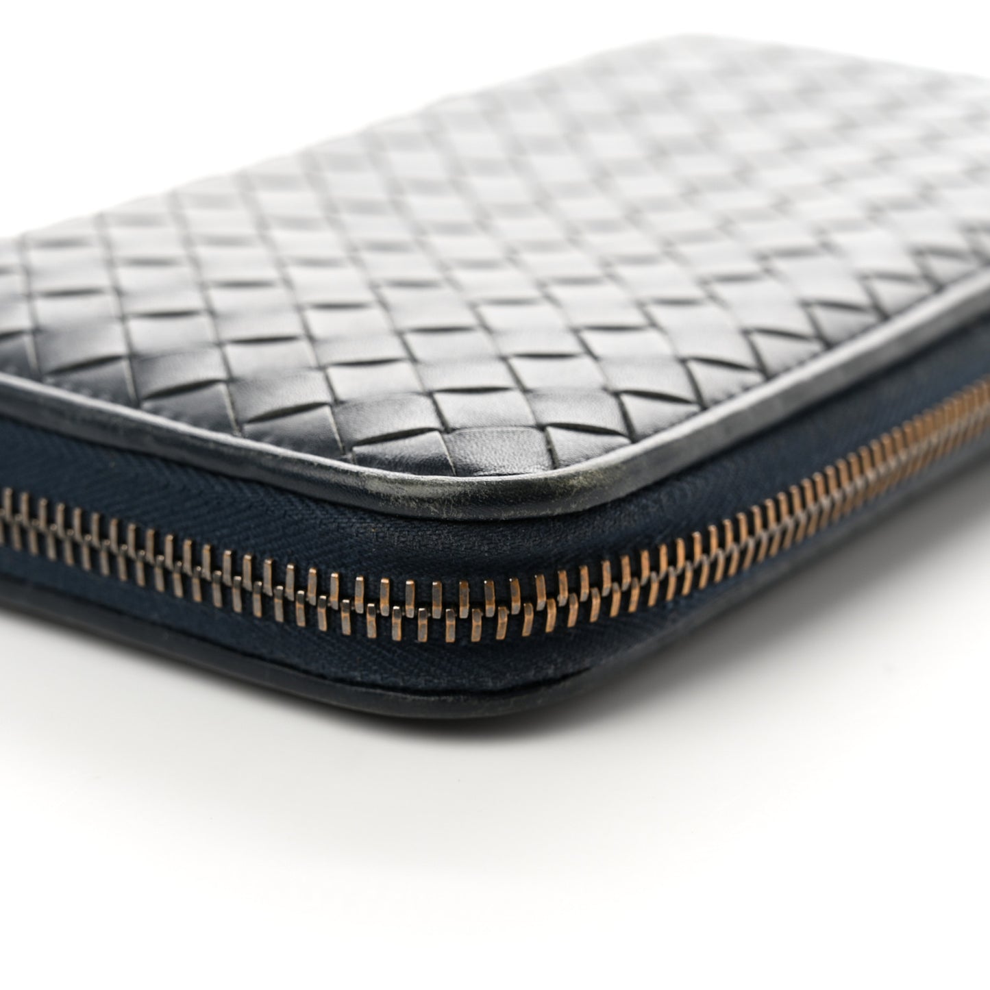 Nappa Intrecciato Zip Around Wallet Pacific