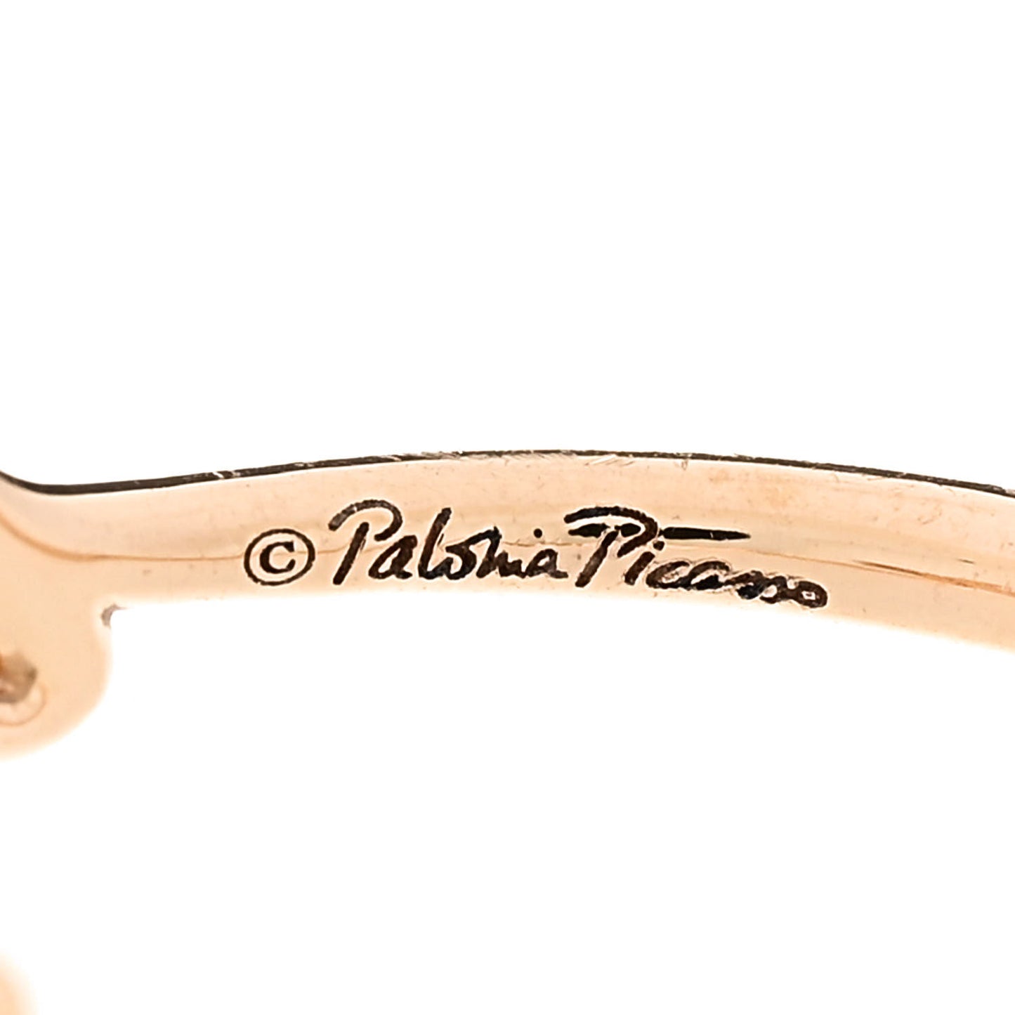 18K Rose Gold Mini Paloma's Graffiti Love Ring 49 5