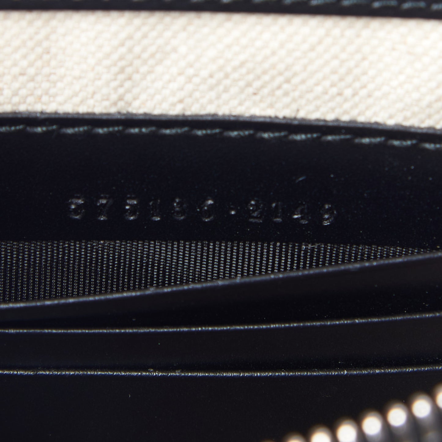 GG Supreme Monogram Tigers Zip Wristlet Pouch Black