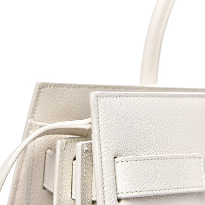 Saint Laurent Grained Calfskin Small Sac De Jour Dove White 11 of 14