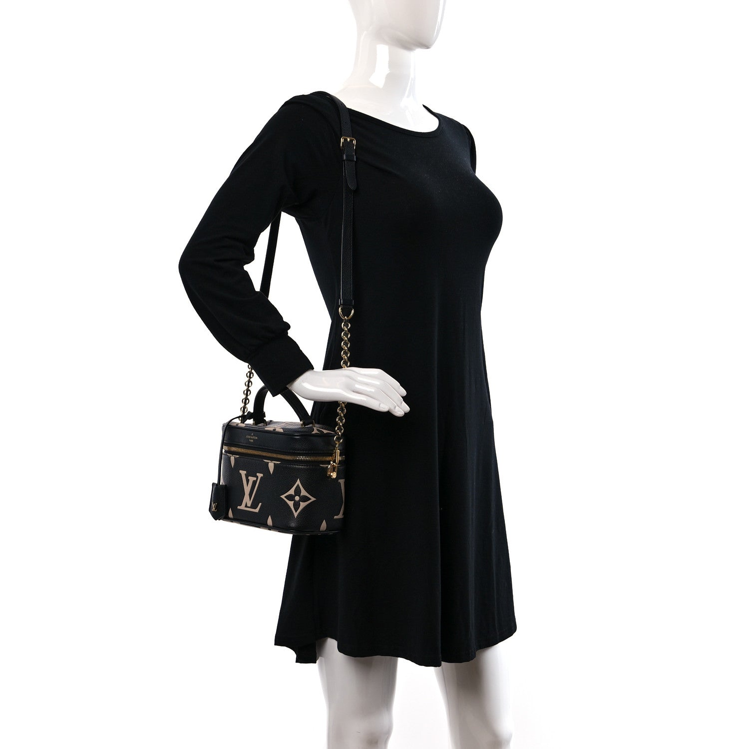 Louis Vuitton Empreinte Monogram Giant Vanity PM Black Beige 2 of 8