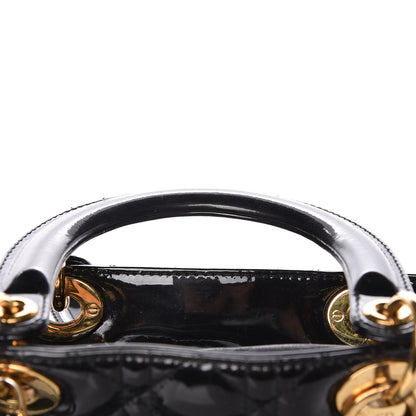 Christian Dior Patent Cannage Large Lady Dior Black 11 of 14