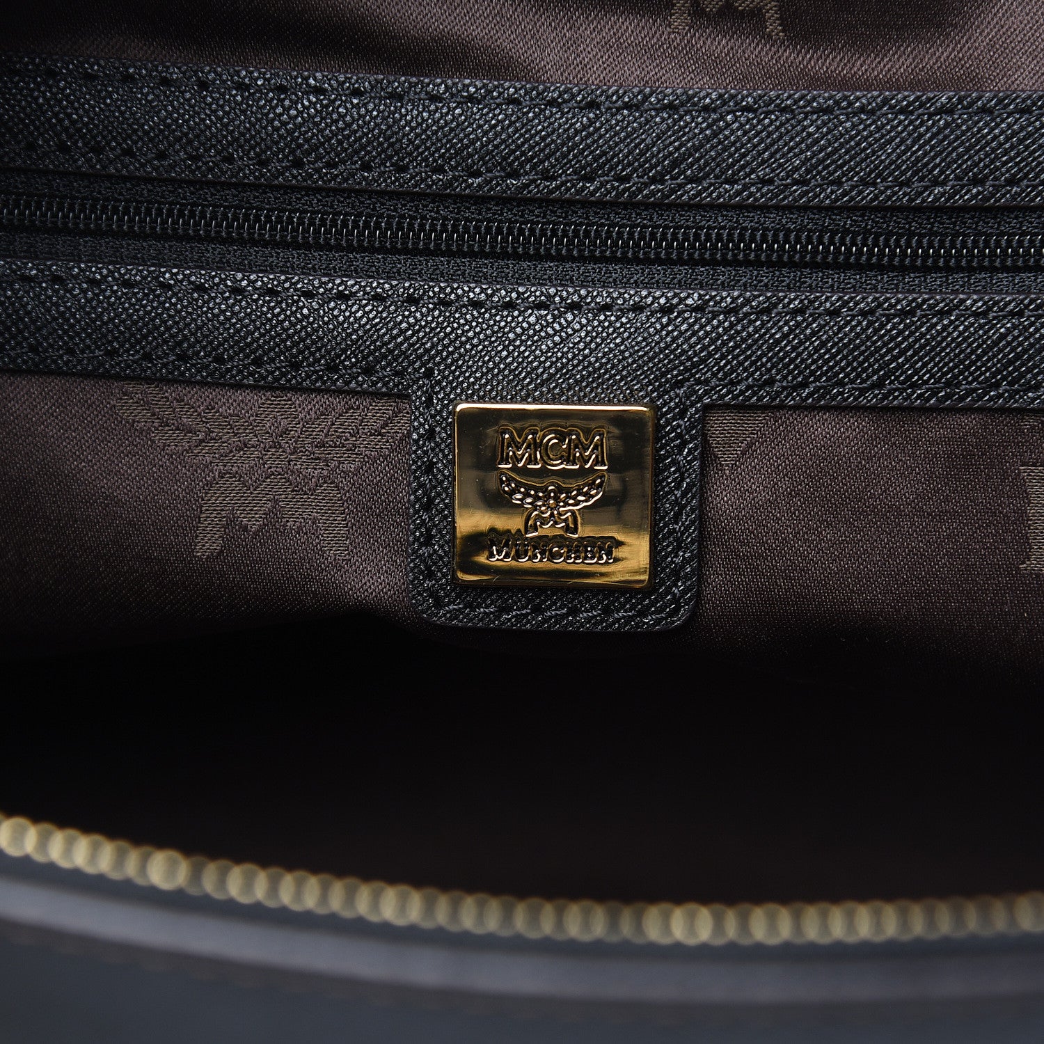 MCM Saffiano Nuovo Tote Black 6 of 14