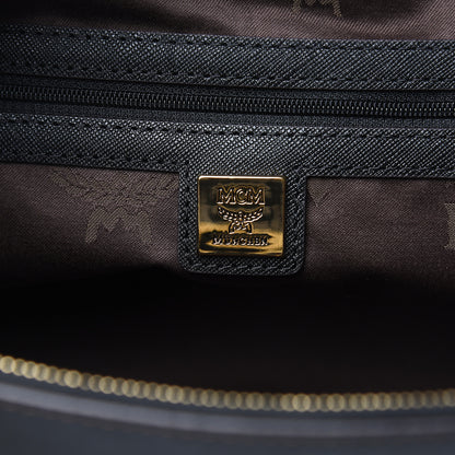 MCM Saffiano Nuovo Tote Black 6 of 14