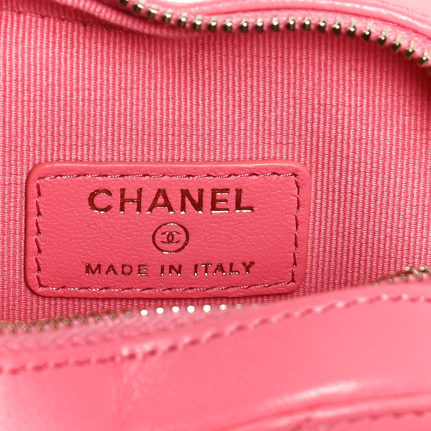 Chanel Lambskin Quilted CC In Love Heart Waist Belt Bag With Chain Pink 6 of 11