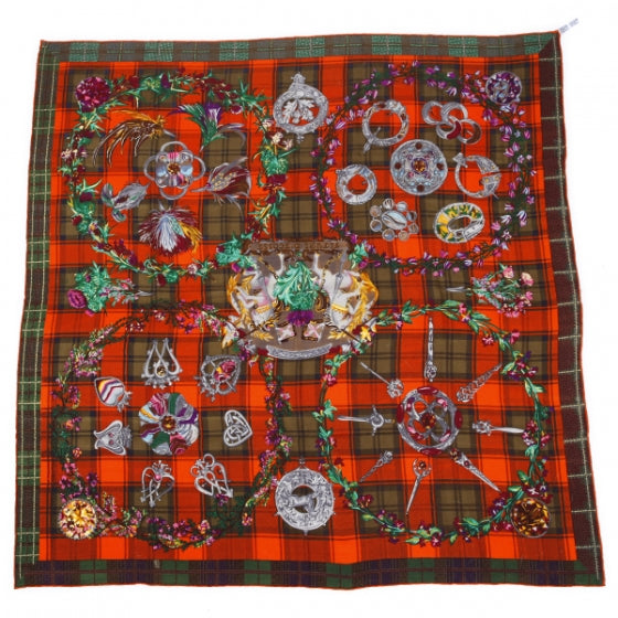 Cashmere Silk Fleurs dEcosse Shawl 140