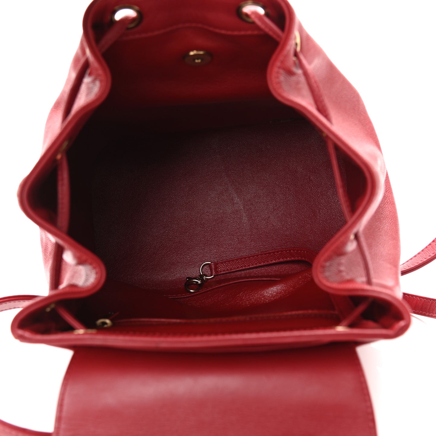 Caviar Quilted Business Affinity Backpack Red