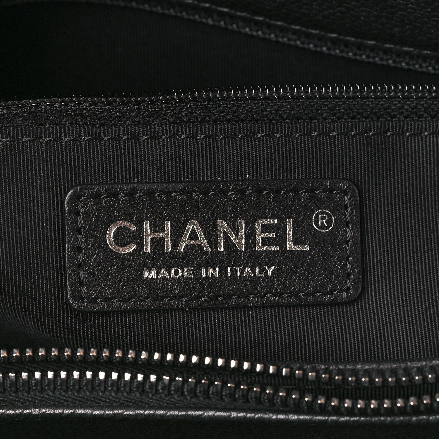 Chanel Caviar Quilted Large Casual Pocket Tote Black 6 of 13