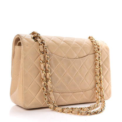 Chanel Lambskin Quilted Medium Double Flap Beige 4 of 15
